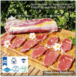 Beef Ribeye AUSTRALIA BUDGET frozen brand either AMG or NOLAN ECCO roast cuts +/- 1.2kg price/kg (Scotch-Fillet / Cube-Roll)